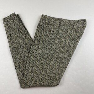 Cabi Skinny Jeans Women’s 8 Cotton Blend Stretch Abstract Print Blue Beige